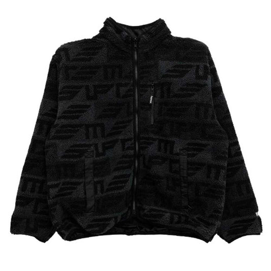 Supreme シュプリーム Geo Reversible WINDSTOPPER Fleece Jacket Black ゲオ リバーシブル ウインドストッパー フリース ジャケット ブラック系 L【中古】