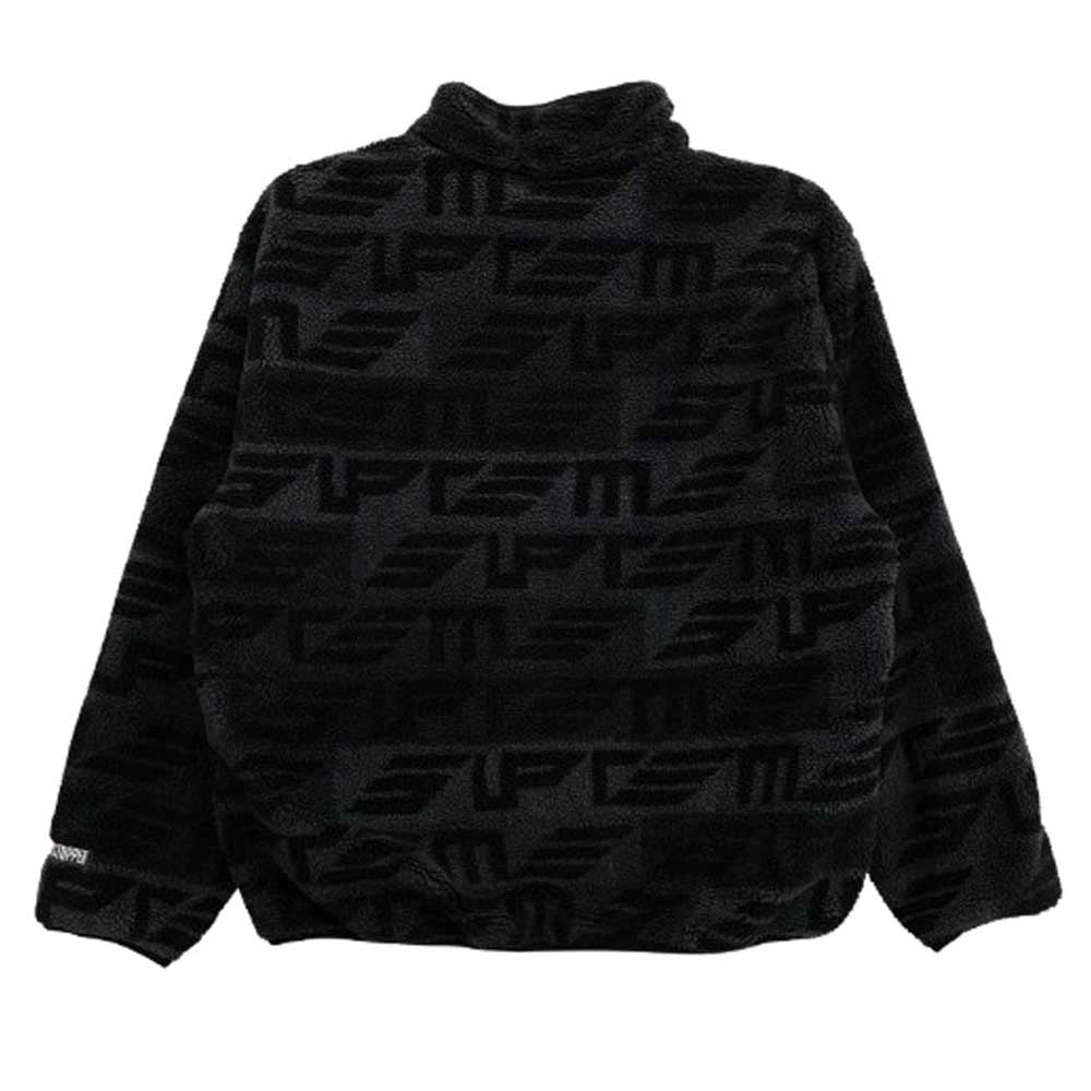 Supreme シュプリーム Geo Reversible WINDSTOPPER Fleece Jacket Black ゲオ リバーシブル ウインドストッパー フリース ジャケット ブラック系 L【中古】
