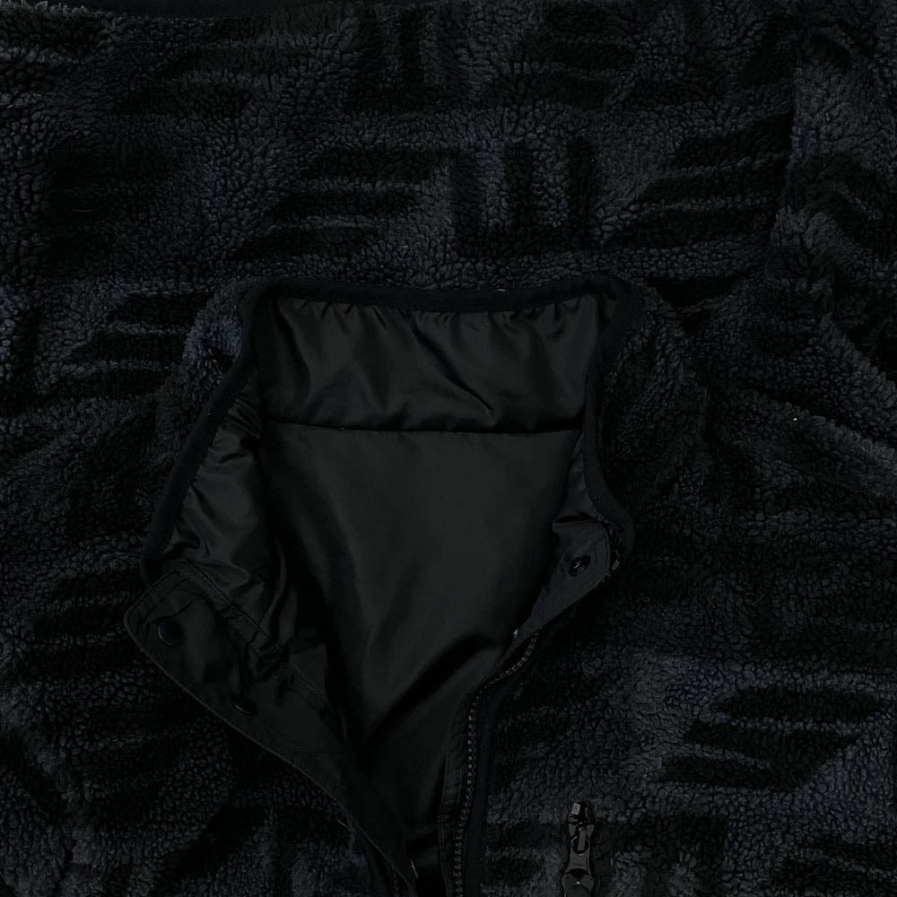 Supreme シュプリーム Geo Reversible WINDSTOPPER Fleece Jacket Black ゲオ リバーシブル ウインドストッパー フリース ジャケット ブラック系 L【中古】