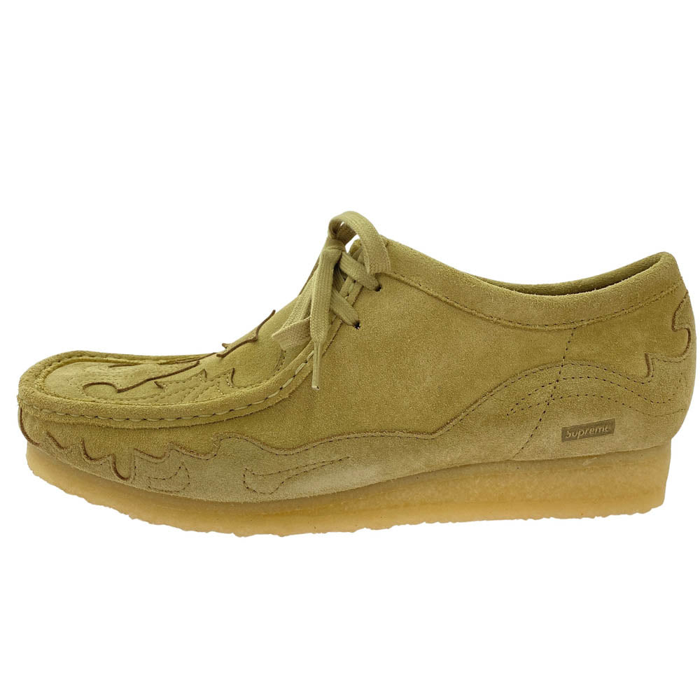 Supreme シュプリーム 23SS Clarks Originals Wallabee クラークス オリジナルス ワラビー シューズ ライトブラウン系 UK10.5【極上美品】【中古】