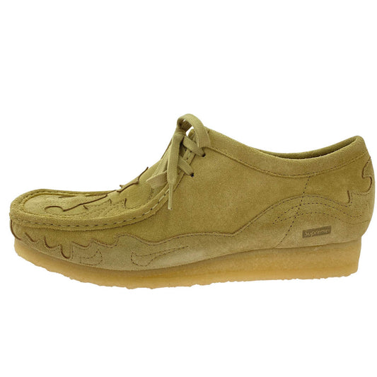 Supreme シュプリーム 23SS Clarks Originals Wallabee クラークス オリジナルス ワラビー シューズ ライトブラウン系 UK10.5【極上美品】【中古】