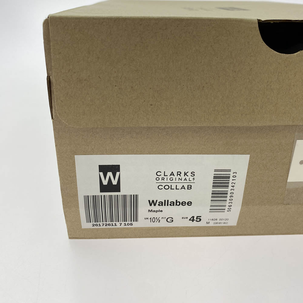 Supreme シュプリーム 23SS Clarks Originals Wallabee クラークス オリジナルス ワラビー シューズ ライトブラウン系 UK10.5【極上美品】【中古】