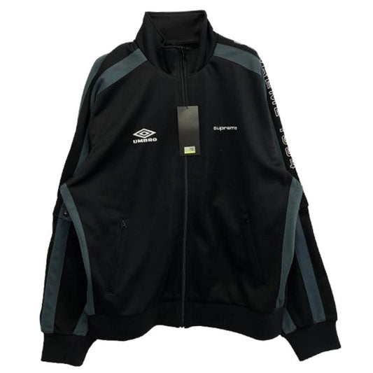 Supreme シュプリーム 23SS Umbro Snap Sleeve Jacket アンブロ スナップ スリーブ トラック ジャケット ブラック系 XL【極上美品】【中古】