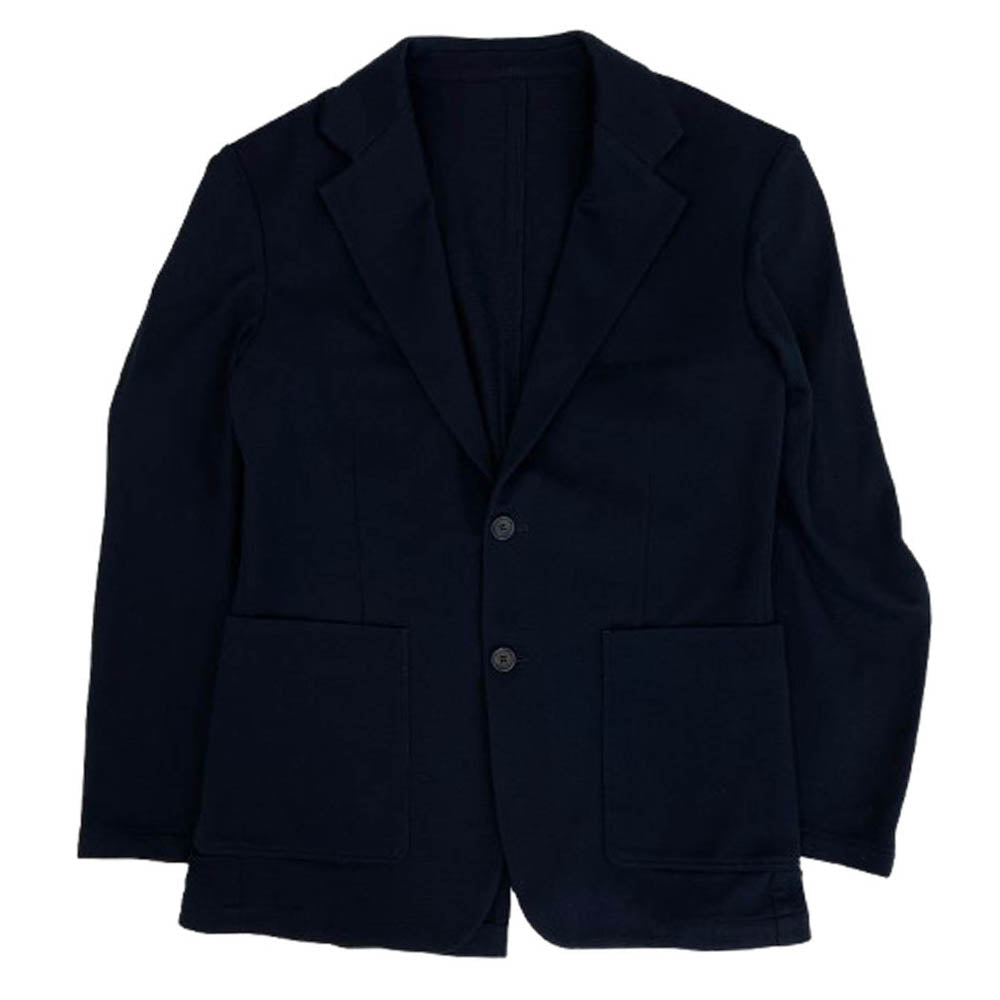 CALVIN KLEIN カルバンクライン コットン セットアップ テーラードジャケット テーパードパンツ ダークネイビー系 36 パンツ30【中古】
