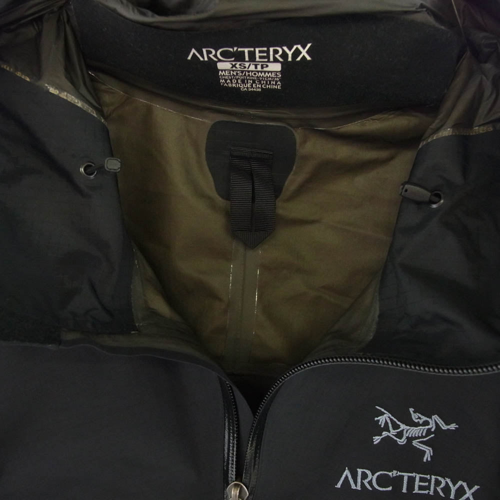 ARC'TERYX アークテリクス 10968-105270 BETA SL JACKET GORE-TEX ゴアテックス ベータSL ジャケット マウンテンパーカー ブラック系 XS【中古】