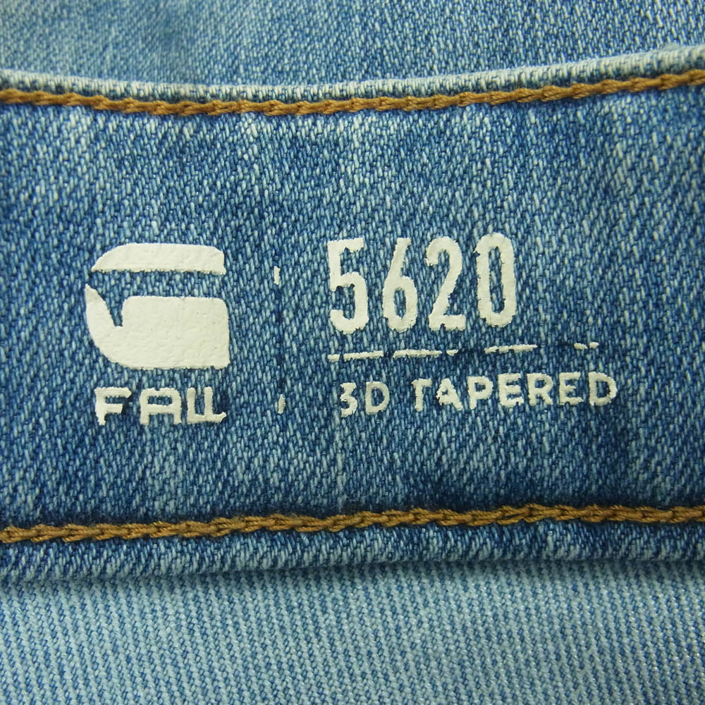 G-STAR ジースター 5620 3D TAPERED テーパード ジーンズ デニム パンツ インド製 インディゴブルー系 W30 L30【中古】