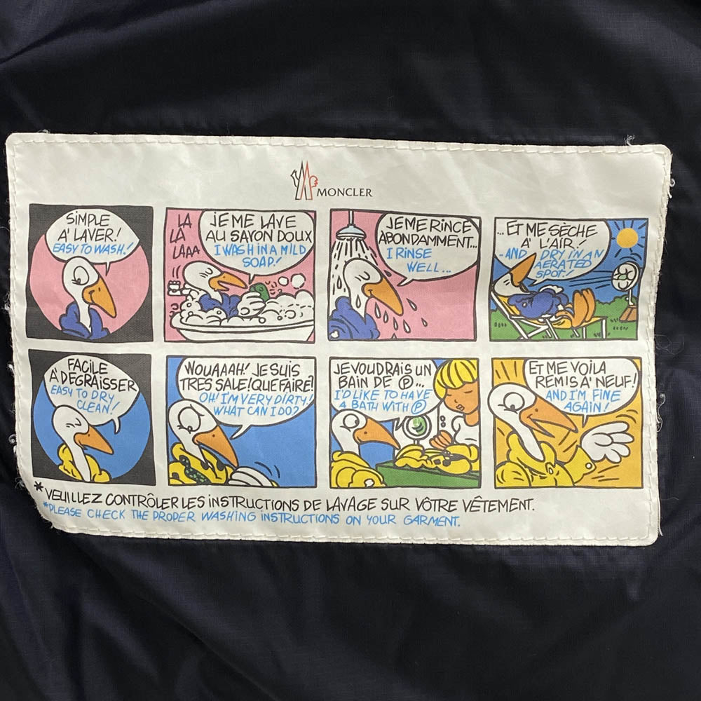 MONCLER モンクレール H20911A00160 5967G OPHRYS GILET ジップアップ ダウンベスト ネイビー系 3【中古】