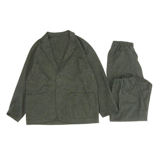 JOURNAL STANDARD ジャーナルスタンダード 21-010-600-4180 No.23 STANDARD JOURNAL SJ Reiko Taguchi 田口令子 ウール テーラードジャケット ドローストリングパンツ セットアップ ダークグレー系 L【中古】