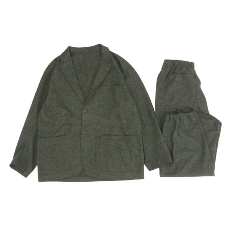 JOURNAL STANDARD ジャーナルスタンダード 21-010-600-4180 No.23 STANDARD JOURNAL SJ Reiko Taguchi 田口令子 ウール テーラードジャケット ドローストリングパンツ セットアップ ダークグレー系 L【中古】