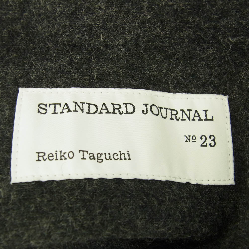 JOURNAL STANDARD ジャーナルスタンダード 21-010-600-4180 No.23 STANDARD JOURNAL SJ Reiko Taguchi 田口令子 ウール テーラードジャケット ドローストリングパンツ セットアップ ダークグレー系 L【中古】