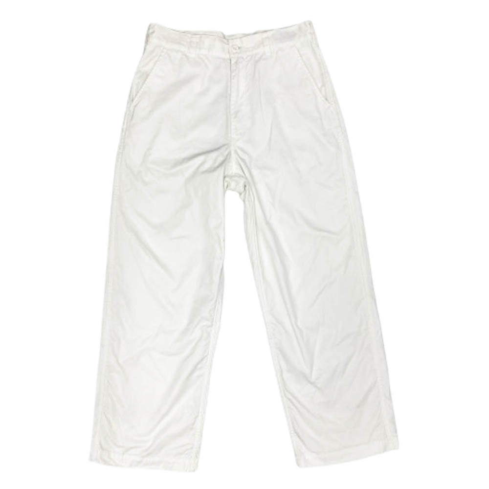 COMME des GARCONS HOMME コムデギャルソンオム AD2017 HA-P031 ジップフライ コットン ストレートパンツ ホワイト系 S【中古】