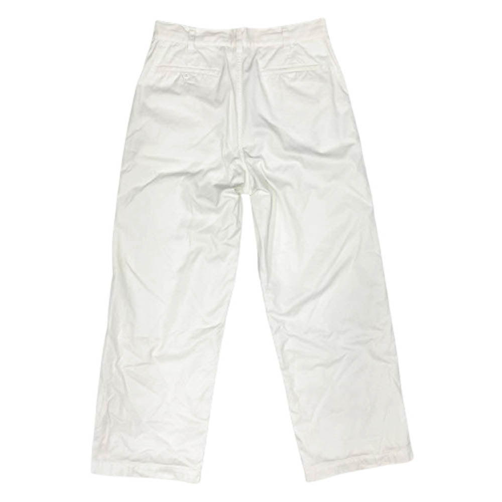 COMME des GARCONS HOMME コムデギャルソンオム AD2017 HA-P031 ジップフライ コットン ストレートパンツ ホワイト系 S【中古】