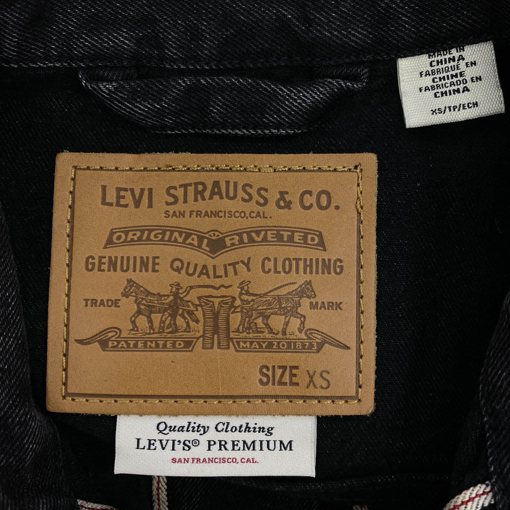 Levi's リーバイス PC9-0022Q-0000 PREMIUM プレミアム 30th Type 1トラッカー デニムジャケット ブラック系 XS【中古】