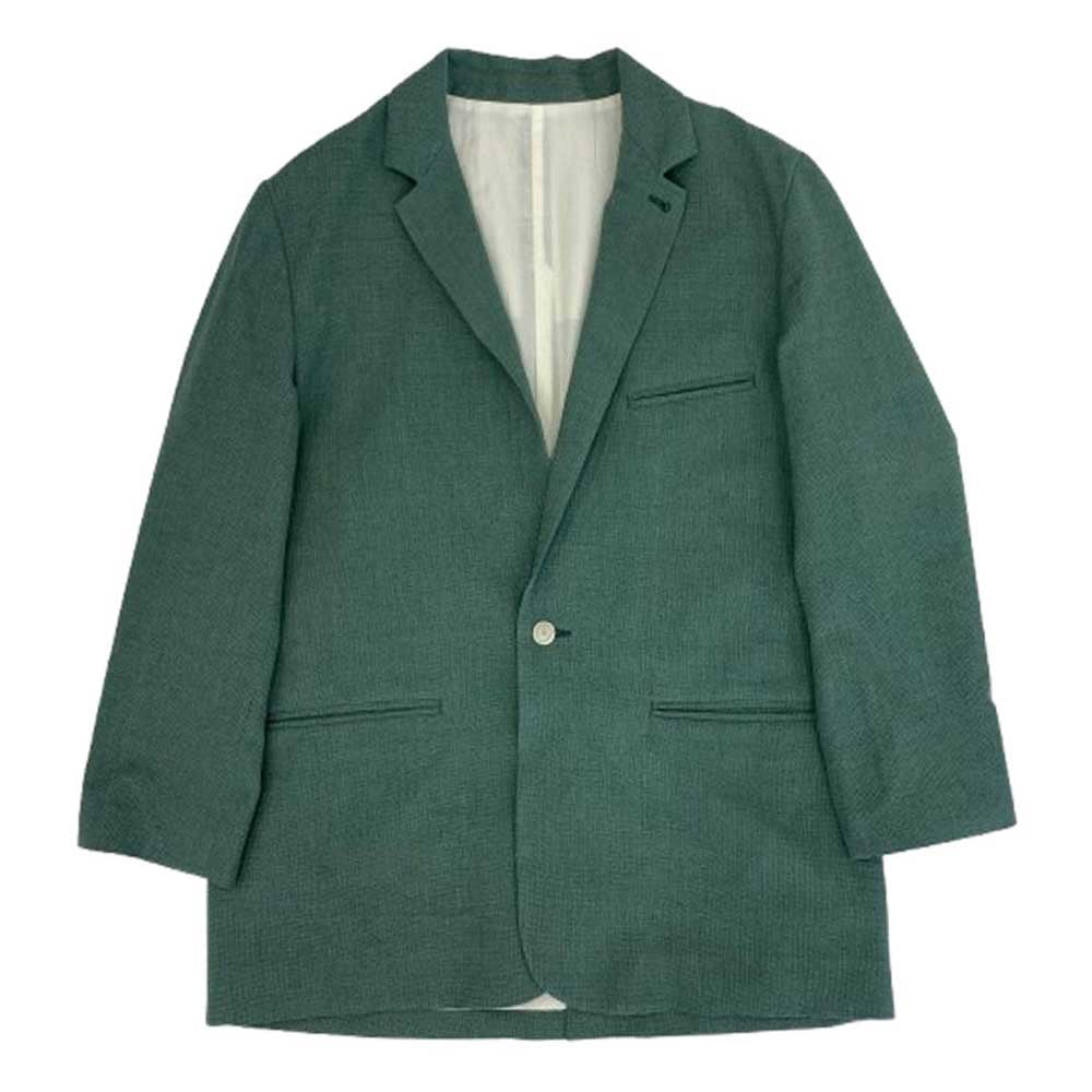 seya. セヤ EDIFICE エディフィス別注 22-010-310-2020-1-0 Dry wool silk Big JK ドライウール シルク ビッグ テーラードジャケット グリーン系 XL【中古】