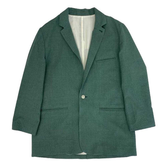 seya. セヤ EDIFICE エディフィス別注 22-010-310-2020-1-0 Dry wool silk Big JK ドライウール シルク ビッグ テーラードジャケット グリーン系 XL【中古】