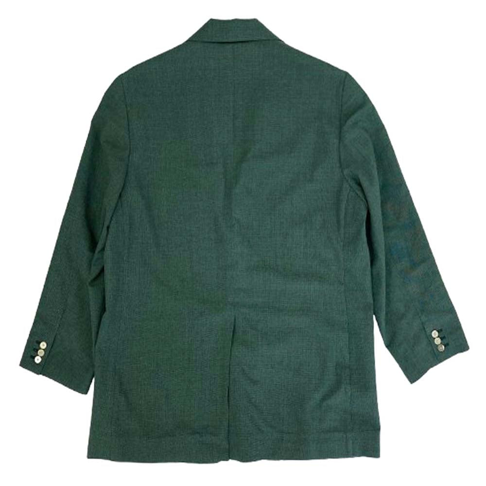 seya. セヤ EDIFICE エディフィス別注 22-010-310-2020-1-0 Dry wool silk Big JK ドライウール シルク ビッグ テーラードジャケット グリーン系 XL【中古】