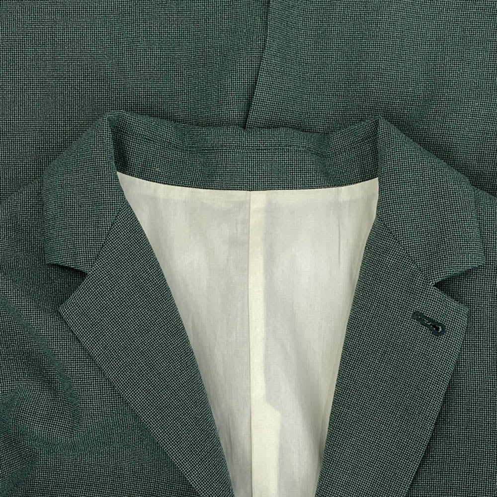 seya. セヤ EDIFICE エディフィス別注 22-010-310-2020-1-0 Dry wool silk Big JK ドライウール シルク ビッグ テーラードジャケット グリーン系 XL【中古】