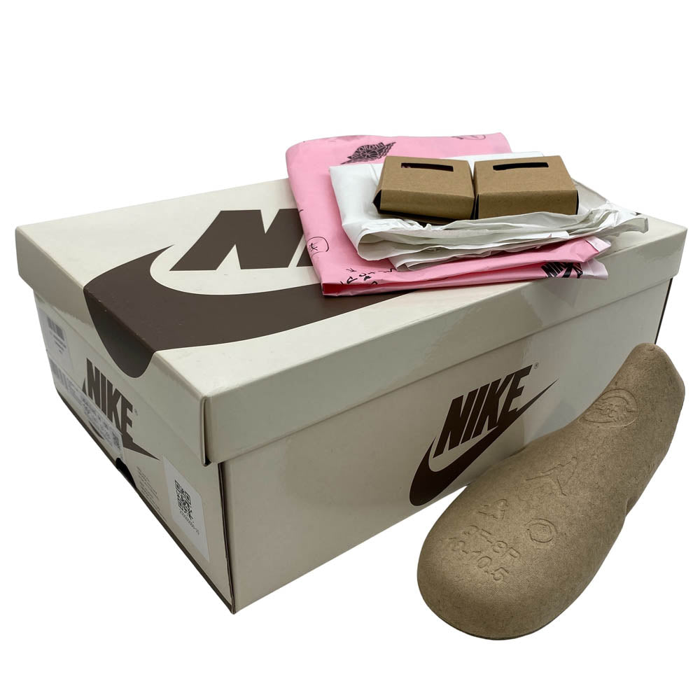 NIKE ナイキ DM7866-202 フェイクバスターズ鑑定済 Travis Scott Air Jordan 1 Low OG SP Velvet Brown and Dark Mocha トラヴィススコット エアジョーダン1 ロー OG SP ベルベットブラウン アンド ダークモカ ローカット スニーカー ブラウン系 28.5cm【中古】