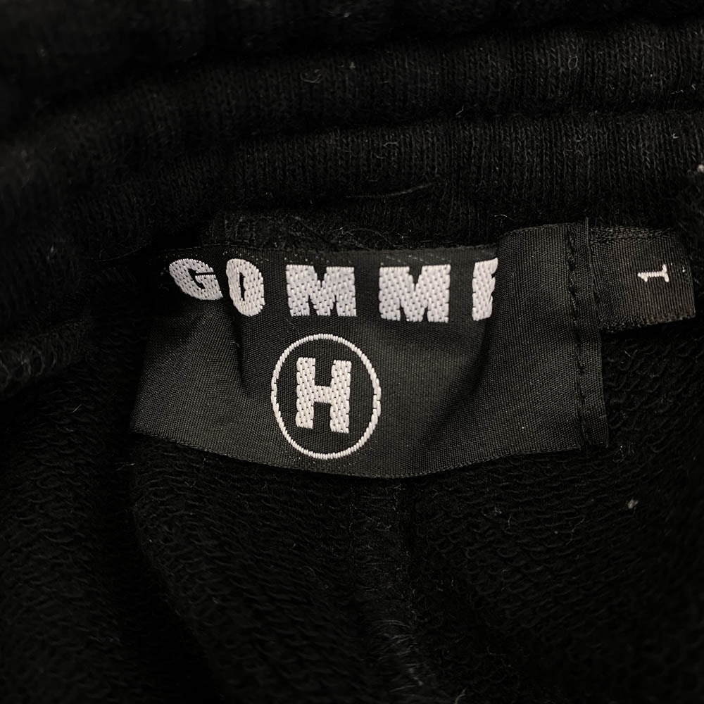 ゴムオム HV-T55-109 センターテープ 切替 スウェット パンツ ブラック系 1【中古】