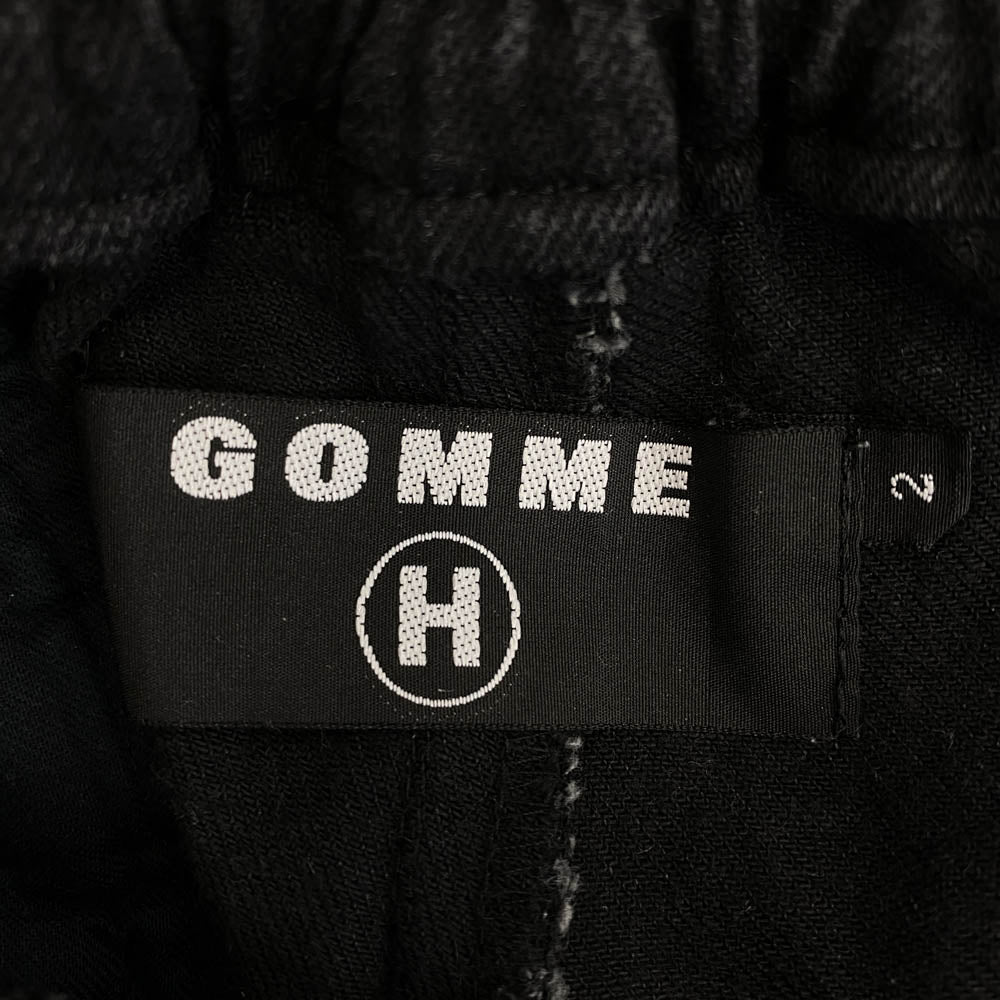 ゴムオム HH-P95-187 センターシーム 切替 イージー パンツ ブラック系 2【中古】