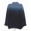 ゴムオム HB-B85-422 染め加工 前立てシャーリング シャツ ブルー系 ブラック系 1【中古】