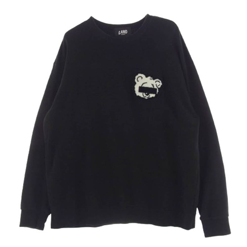 ランド バイ ミルクボーイ サガラワッペン スウェット ブラック系 サイズ不明【中古】