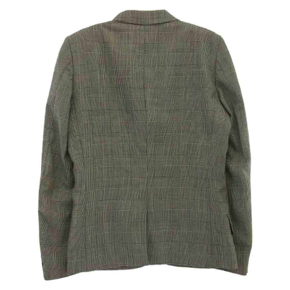 HYSTERIC GLAMOUR ヒステリックグラマー チェック柄 ウール 3B テーラード ジャケット グレー系 S【中古】