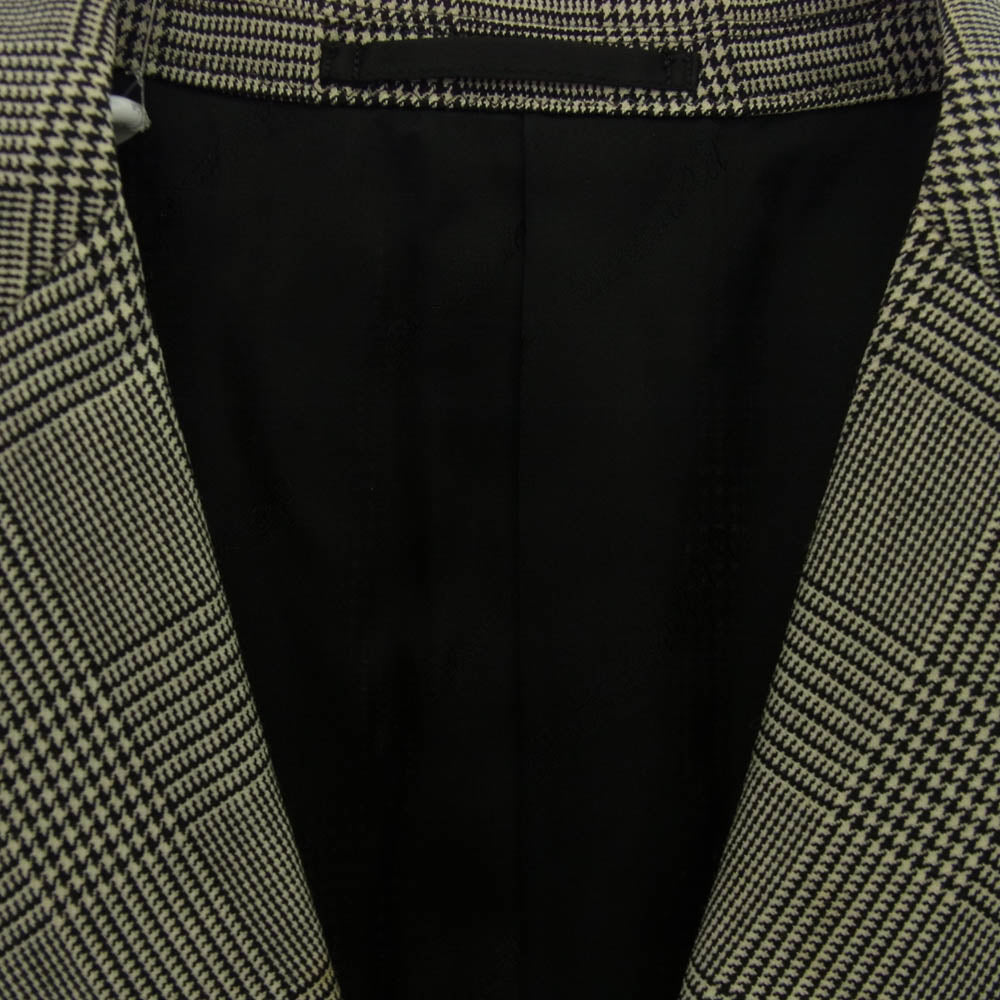 HYSTERIC GLAMOUR ヒステリックグラマー チェック柄 ウール 3B テーラード ジャケット グレー系 S【中古】