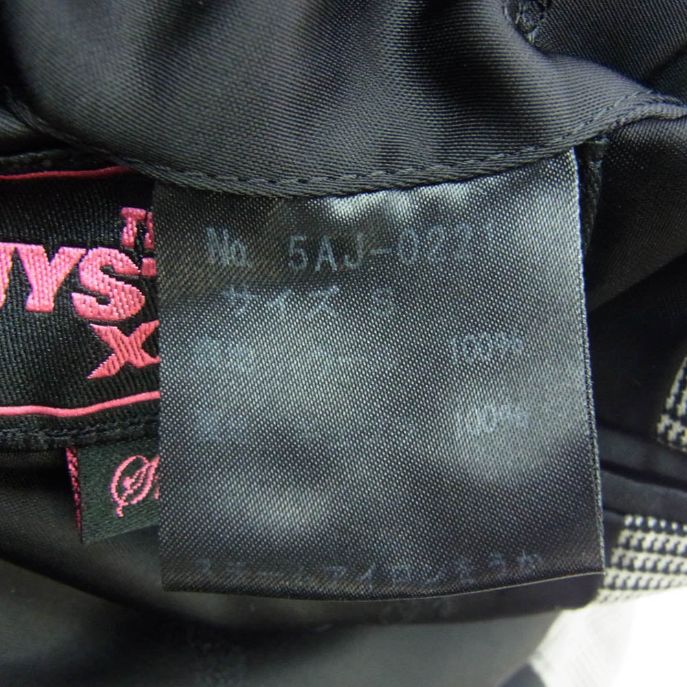 HYSTERIC GLAMOUR ヒステリックグラマー チェック柄 ウール 3B テーラード ジャケット グレー系 S【中古】