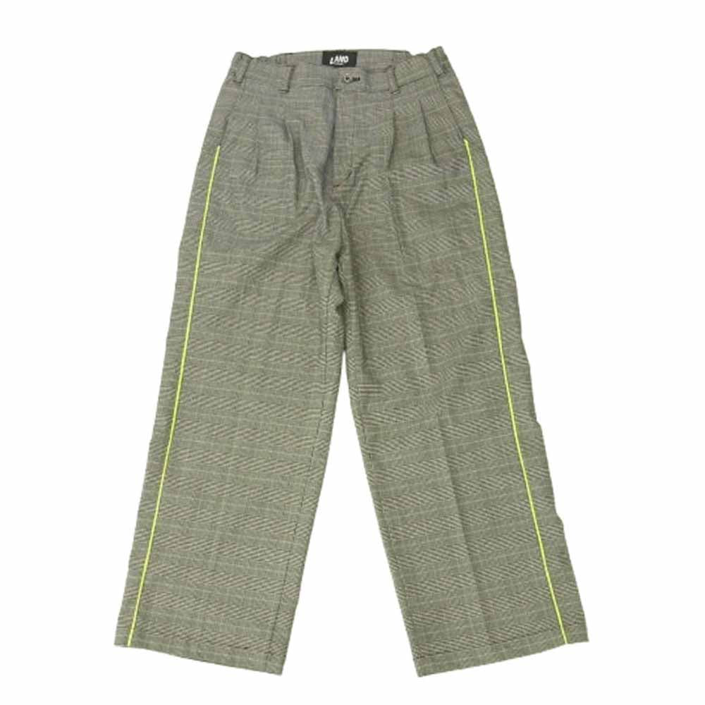 ランド バイ ミルクボーイ サイドライン チェック パンツ ブラック系 サイズ不明【中古】