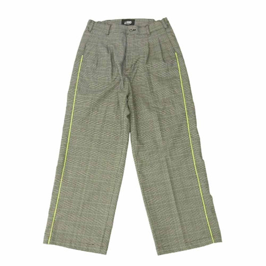 ランド バイ ミルクボーイ サイドライン チェック パンツ ブラック系 サイズ不明【中古】