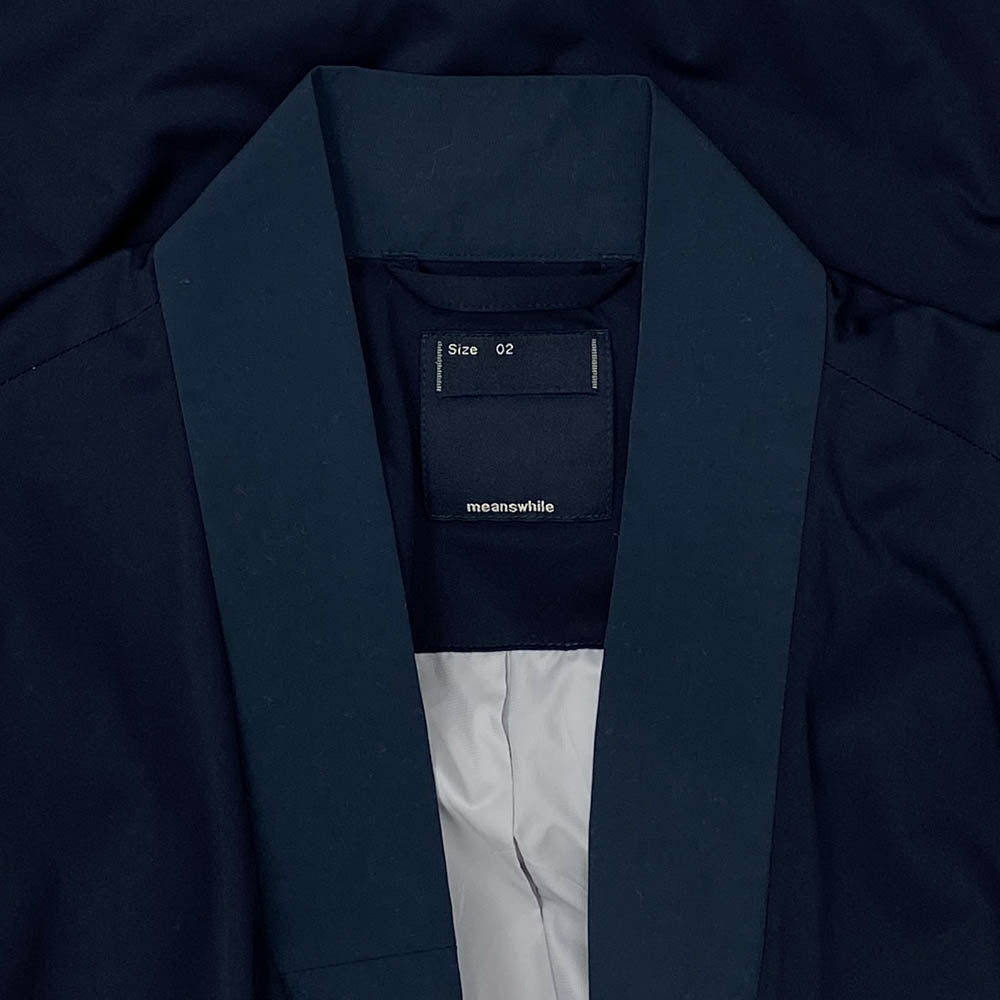 ミーンズワイル MW-JKT19201 Fatigue Samue L5 作務衣 ジャケット ネイビー系 2【中古】