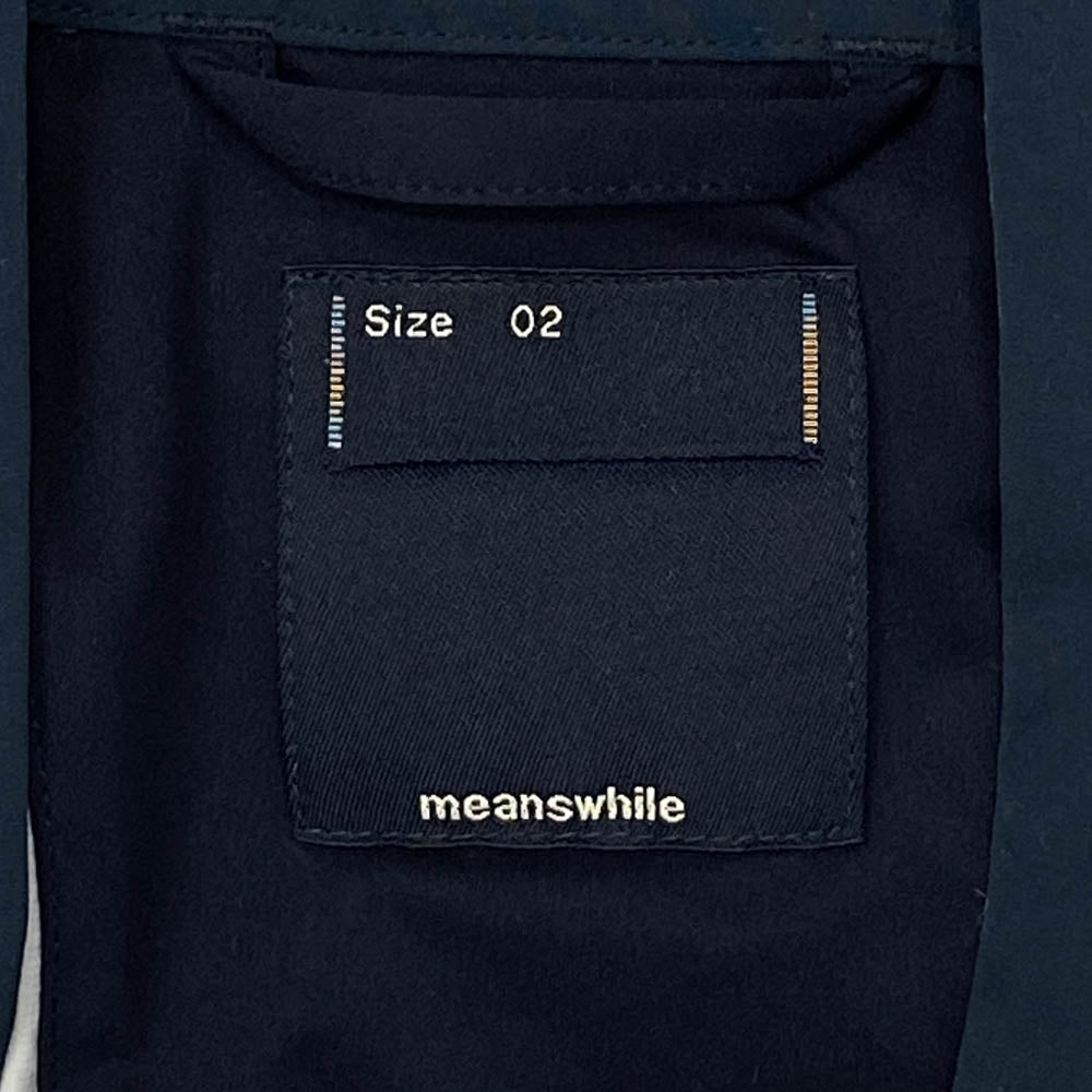 ミーンズワイル MW-JKT19201 Fatigue Samue L5 作務衣 ジャケット ネイビー系 2【中古】