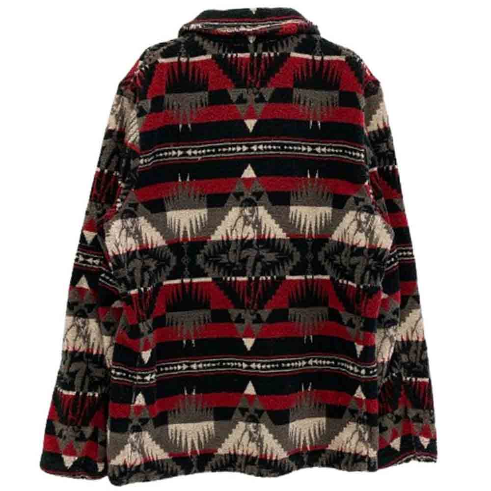 HYSTERIC GLAMOUR ヒステリックグラマー 0261AB08 SUNSET WOMAN総柄 ショールカラー パイル地 ガウン ジャケット マルチカラー系 M【中古】