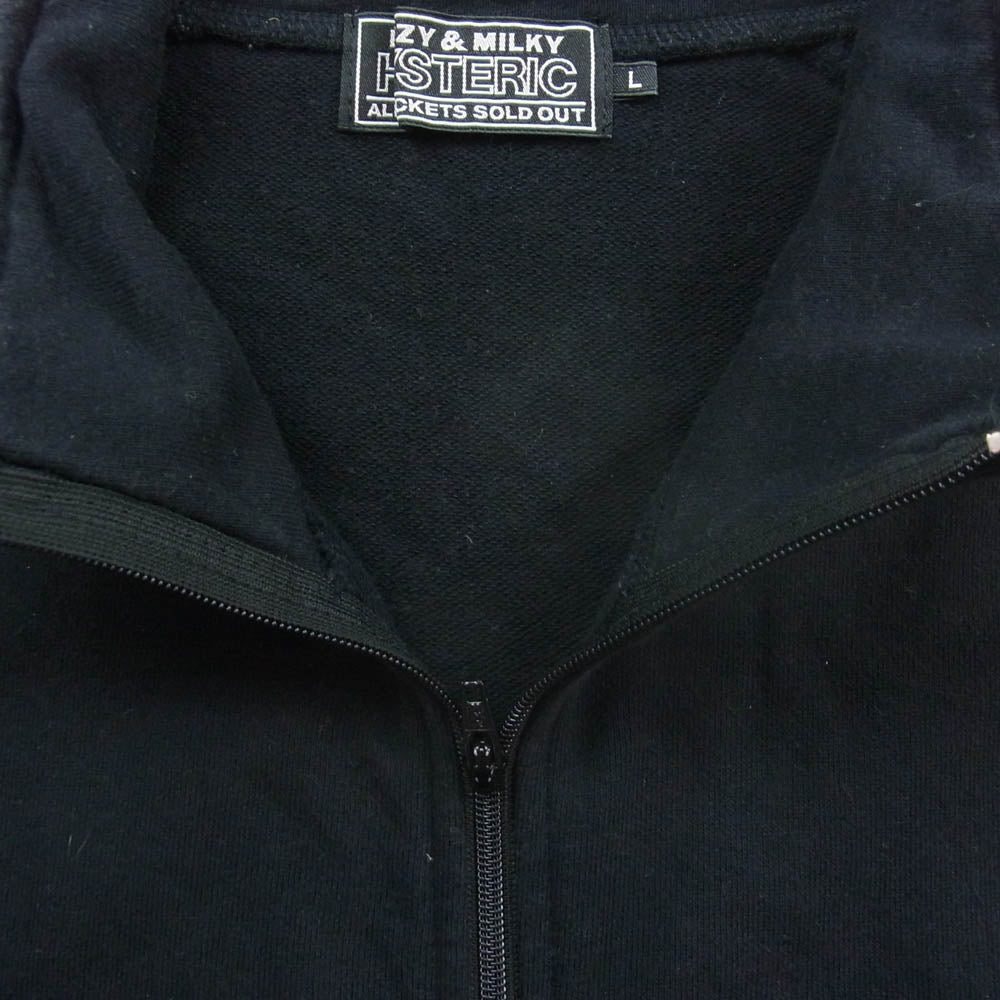 HYSTERIC GLAMOUR ヒステリックグラマー 22SS 02221CJ03 SNAKE LOOP スネーク ループ ロゴ刺繍 ジャケット ブラック系 L【中古】