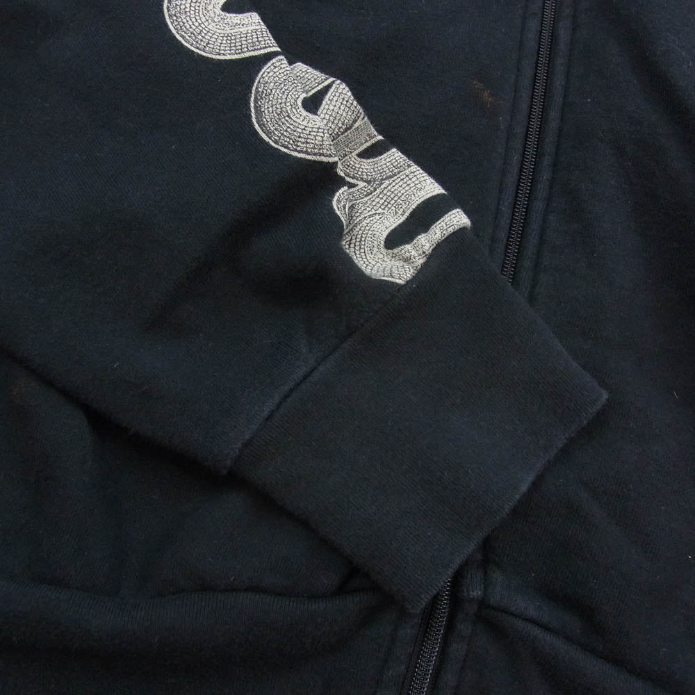 HYSTERIC GLAMOUR ヒステリックグラマー 22SS 02221CJ03 SNAKE LOOP スネーク ループ ロゴ刺繍 ジャケット ブラック系 L【中古】