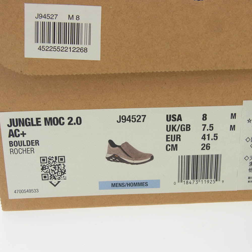 MERRELL メレル JUNGLE MOC 2.0 BOULDER ジャングル モック シューズ BOULDER 8【中古】