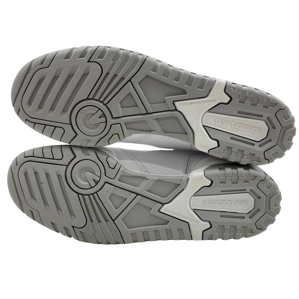 NEW BALANCE ニューバランス BB550PB1 WHITE GRAY ホワイト グレー ローカット スニーカー ホワイト系 27cm【美品】【中古】