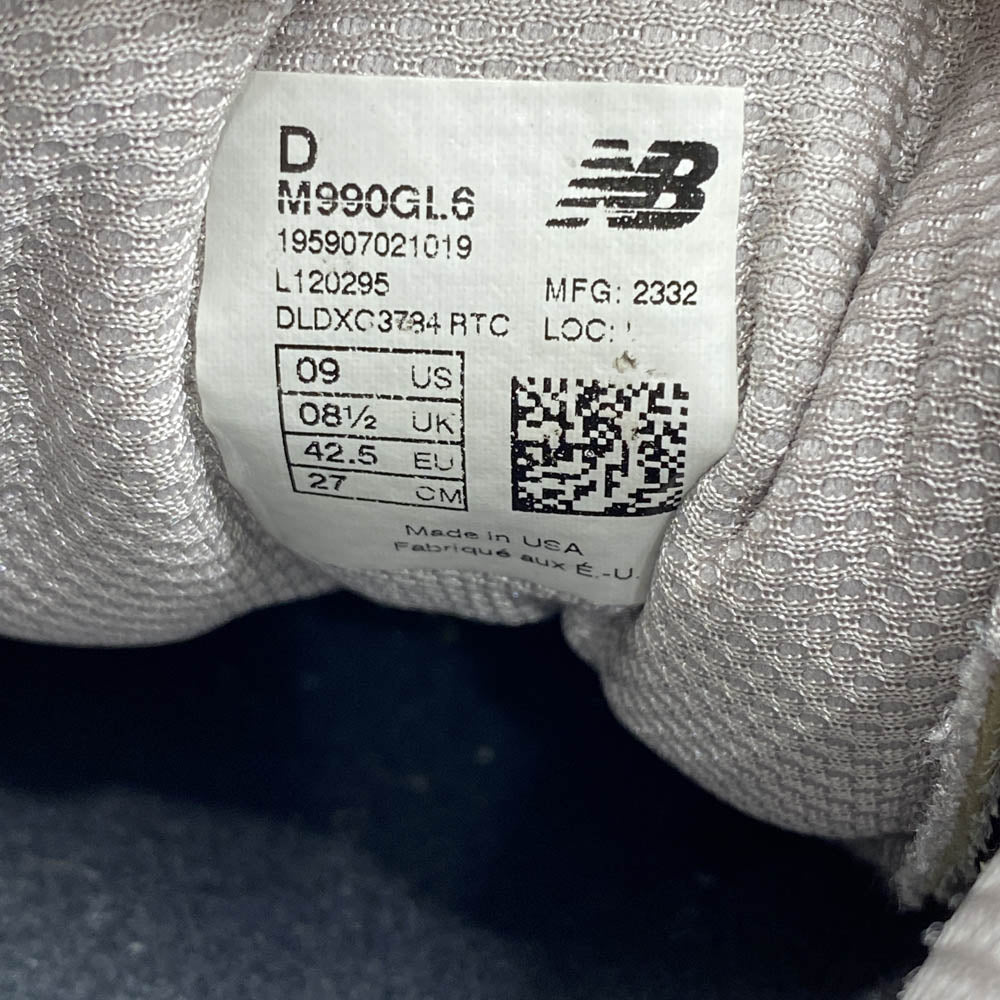 NEW BALANCE ニューバランス M996GL6 Made in USA スエード ローカット スニーカー グレー系 27cm【中古】