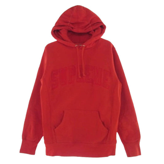 Supreme シュプリーム 16SS Tonal Arc Hooded Sweatshirt トナルアーク フーデッド スウェットシャツ パーカー レッド系 S【中古】