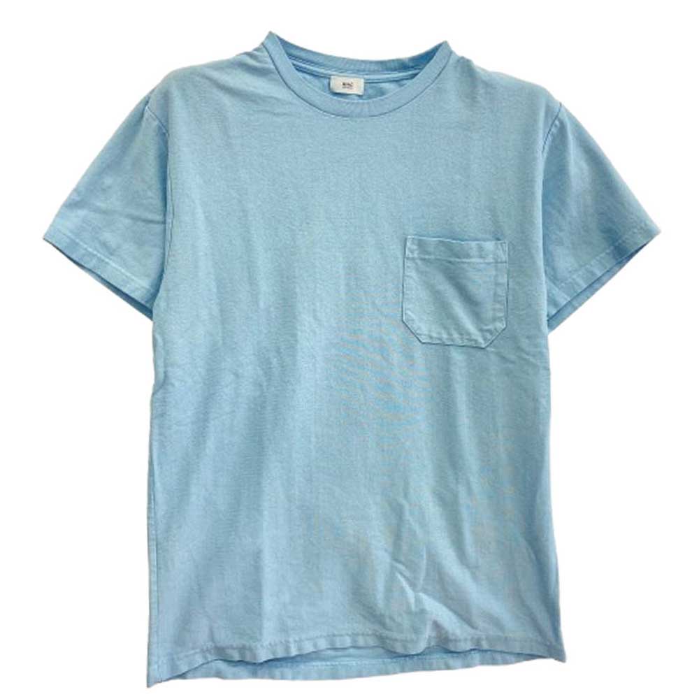 Ron Herman ロンハーマン 3520900202 RHC 胸ポケット クルーネック 半袖 Tシャツ ライトブルー系 S【中古】