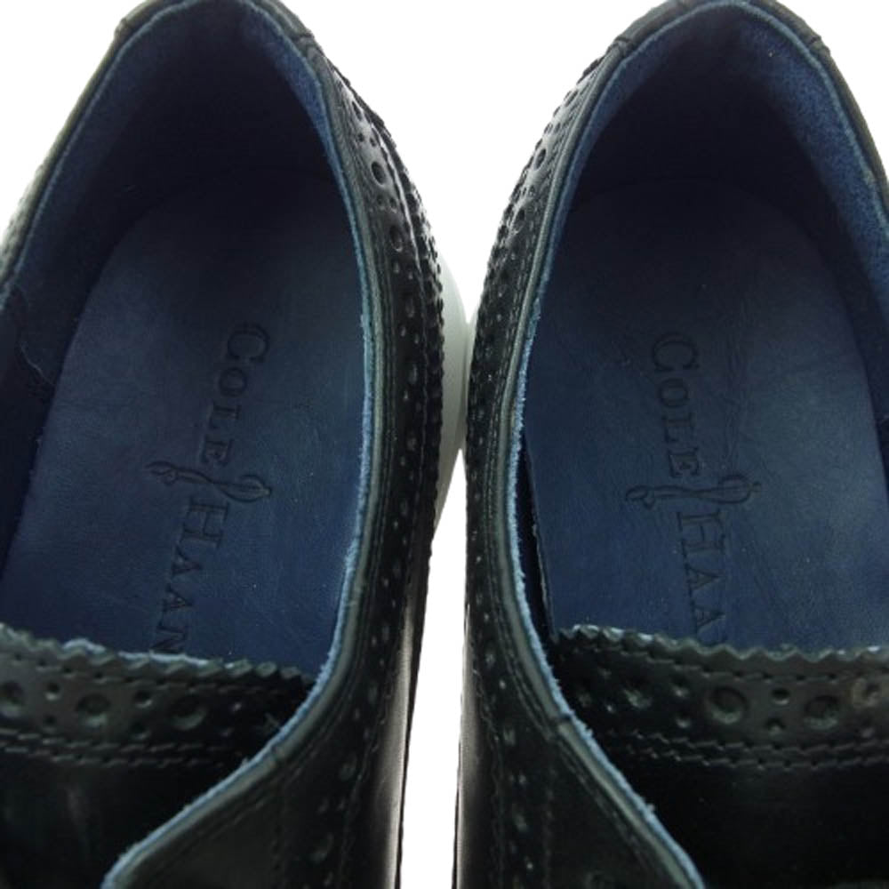 COLE HAAN コールハーン LUNARGRAND WING TIP 161 C12007 ルナグランド ウィングチップ シューズ ブラック系 7M【美品】【中古】