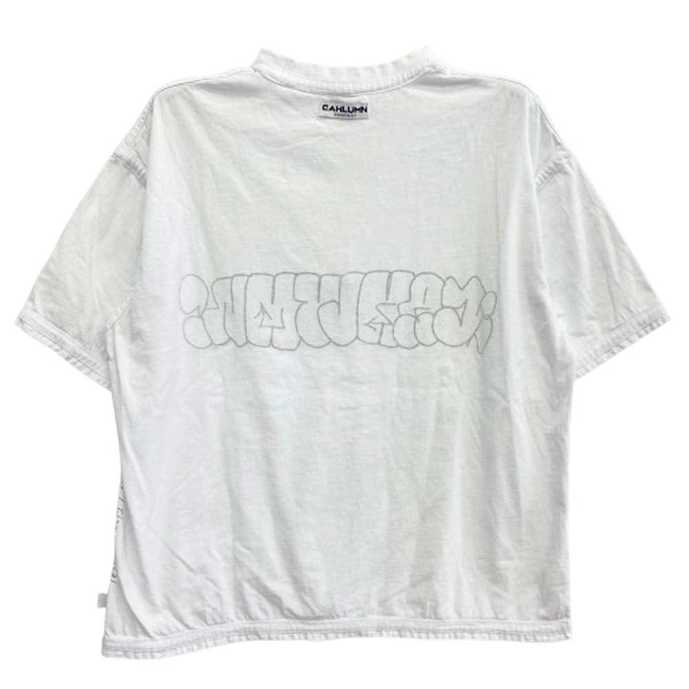 カウラム LOGO Reversible T-Shirt SECT UNO ロゴ リバーシブル Tシャツ ホワイト系 S【中古】