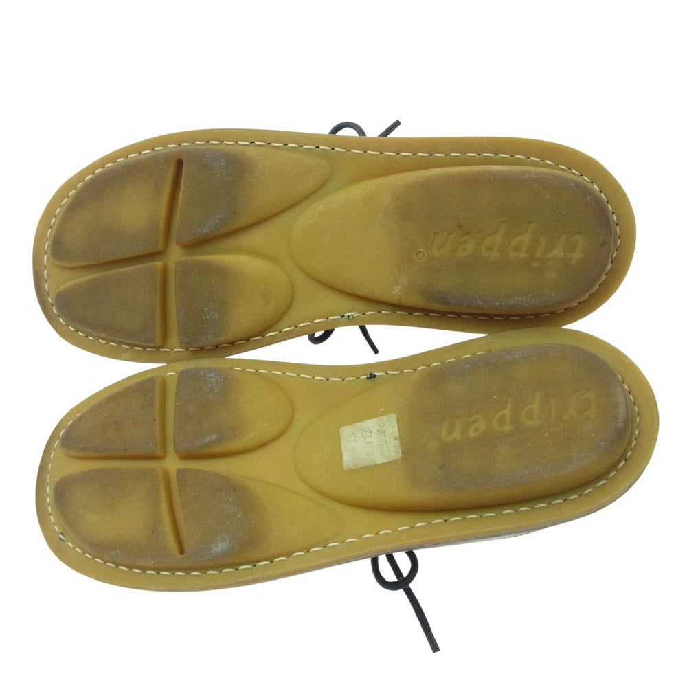 trippen トリッペン SPORT スポルト レザー レース アップ シューズ ダークブラウン系 39【中古】