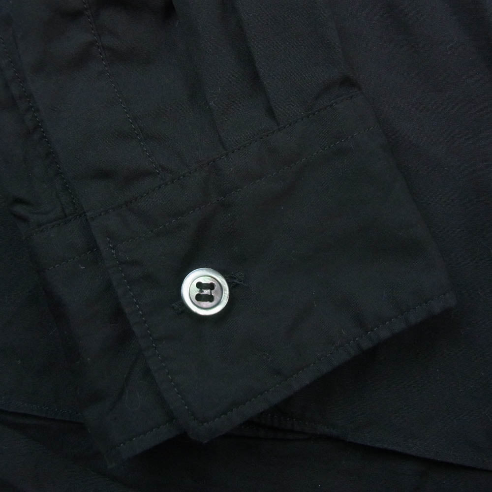 BLACK COMME des GARCONS ブラックコムデギャルソン AD2024 1N-B017 レギュラーカラー 長袖 シャツ ブラック系 M【中古】