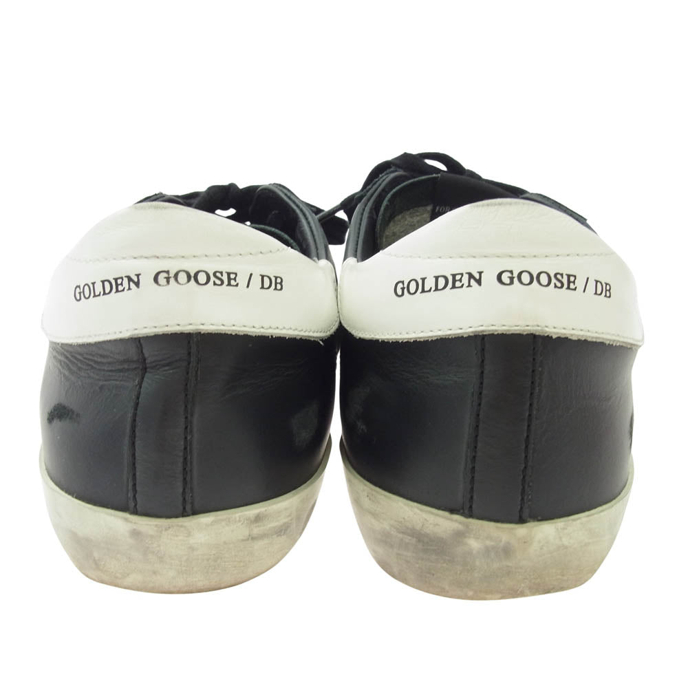 GOLDEN GOOSE ゴールデングース G35MS590 SUPERSTAR スーパースター ヴィンテージ加工 レザー スニーカー ブラック系 40【中古】