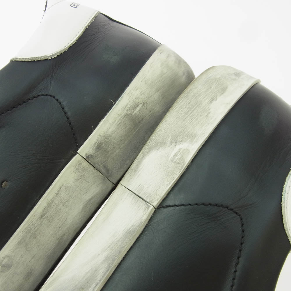 GOLDEN GOOSE ゴールデングース G35MS590 SUPERSTAR スーパースター ヴィンテージ加工 レザー スニーカー ブラック系 40【中古】