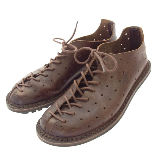 trippen トリッペン GOLF パンチング レザー レースアップ シューズ ブラウン ブラウン系 39【中古】