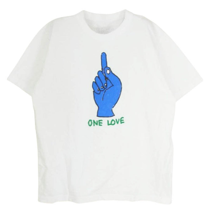 Sacai サカイ 24AW 24-0817S Gonz ONE LOVE T-Shirt ゴンズ プリント 半袖 Tシャツ ホワイト系 3【中古】