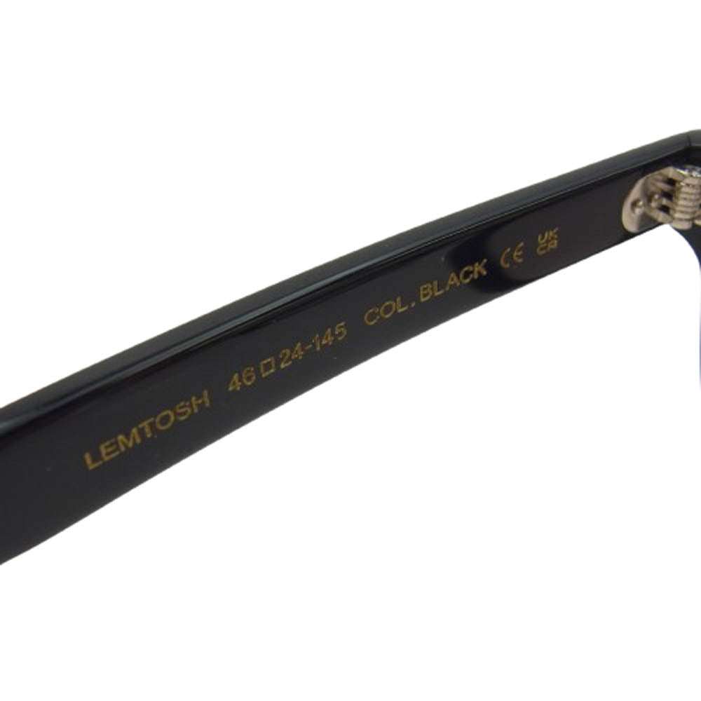 MOSCOT モスコット LEMTOSH レムトッシュ 眼鏡 メガネ ブラック系 46□24-145【中古】